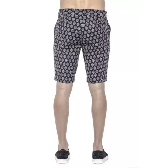 PT Torino Patterned Mens Bermuda Shorts with Hook and Zip Closure Men